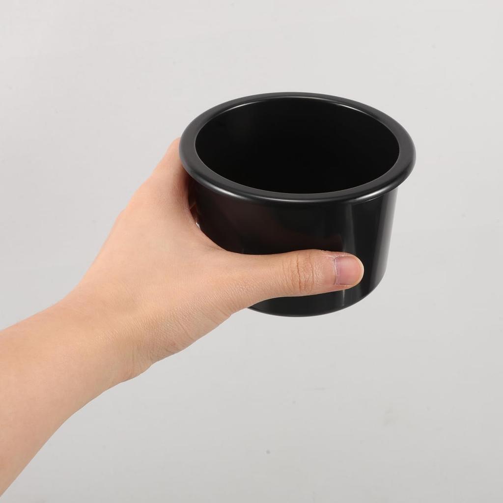 ABOOFAN Cup Recessed Set of Black Drink Holder for DIY Modification Homemade Insert Outer Diameter Depth 64mm Holder, Type, 4, Plastic, Car,