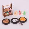 Realistic Dollhouses Candy Display Shelf Pastries Resin Structure Compatible With Miniature Furniture