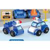 Large Particle Deformation Building Blocks Assembled Puzzle Compatible 4-in-1 Police Car Car Robot Boy Toy