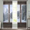 Window Snow Forest Modern Tulle Curtains For Living Room Bedroom Home Kitchen Window Sheer Curtains