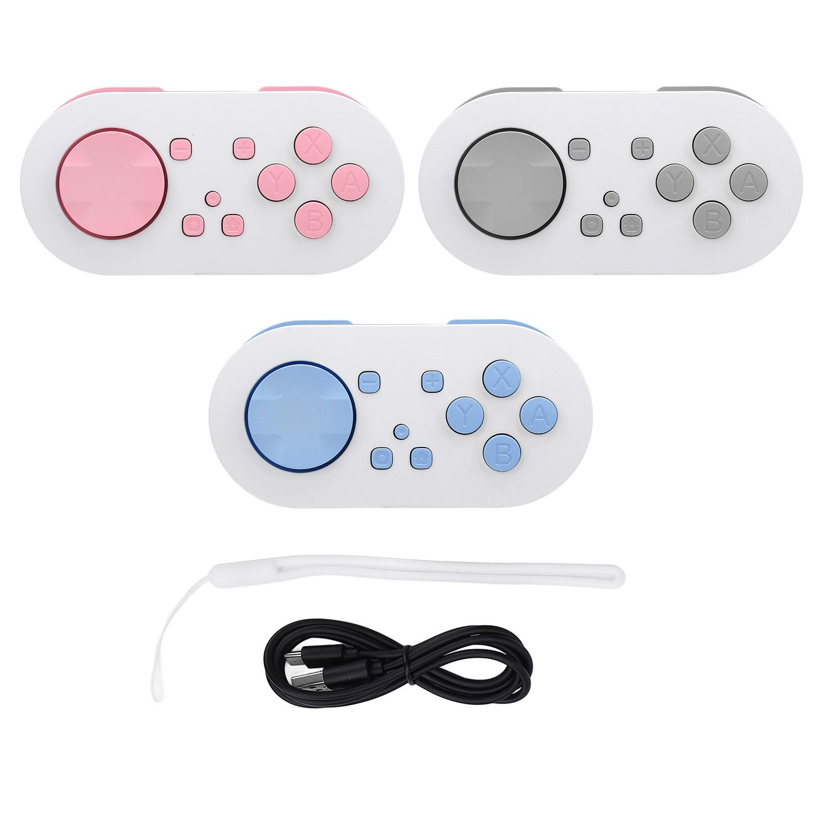 

Микро-брелок Bluetooth-контроллер со световыми эффектами RGB, беспроводной карманный маленький контроллер G White Pink