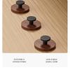 Natural Wood Adhesive Wall Hooks Strong Hold No Drilling For Bedroom Bathroom Hanging Keys Bags Coats