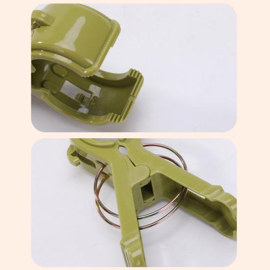 Yousheng 4Pcs Beach Towel Clips Multipurpose Laundry Pins with Anti-Slip Spring Mechanism Portable Heavy Duty Clothes Drying Clips