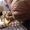 Luxury 100% Goose Down Feather Stuffed Pillows Pinch Pleat Design Neck Protection Bed Pure Cotton Cover Cushion for Sleeping