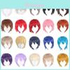 Cos Short Black Cosplay Wig With High Temperature Silk For Anime Costumes