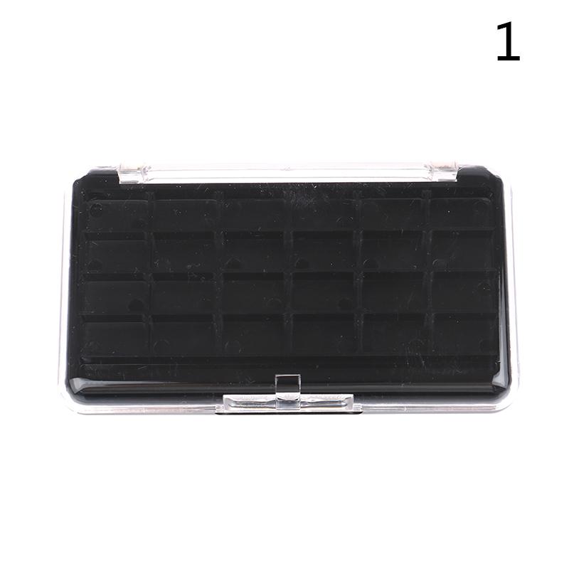 24 Fächer DIY Leere Lidschatten Palette Palettenbox Rouge Lippenstift Lipgloss Rouge Puder Halter Etui