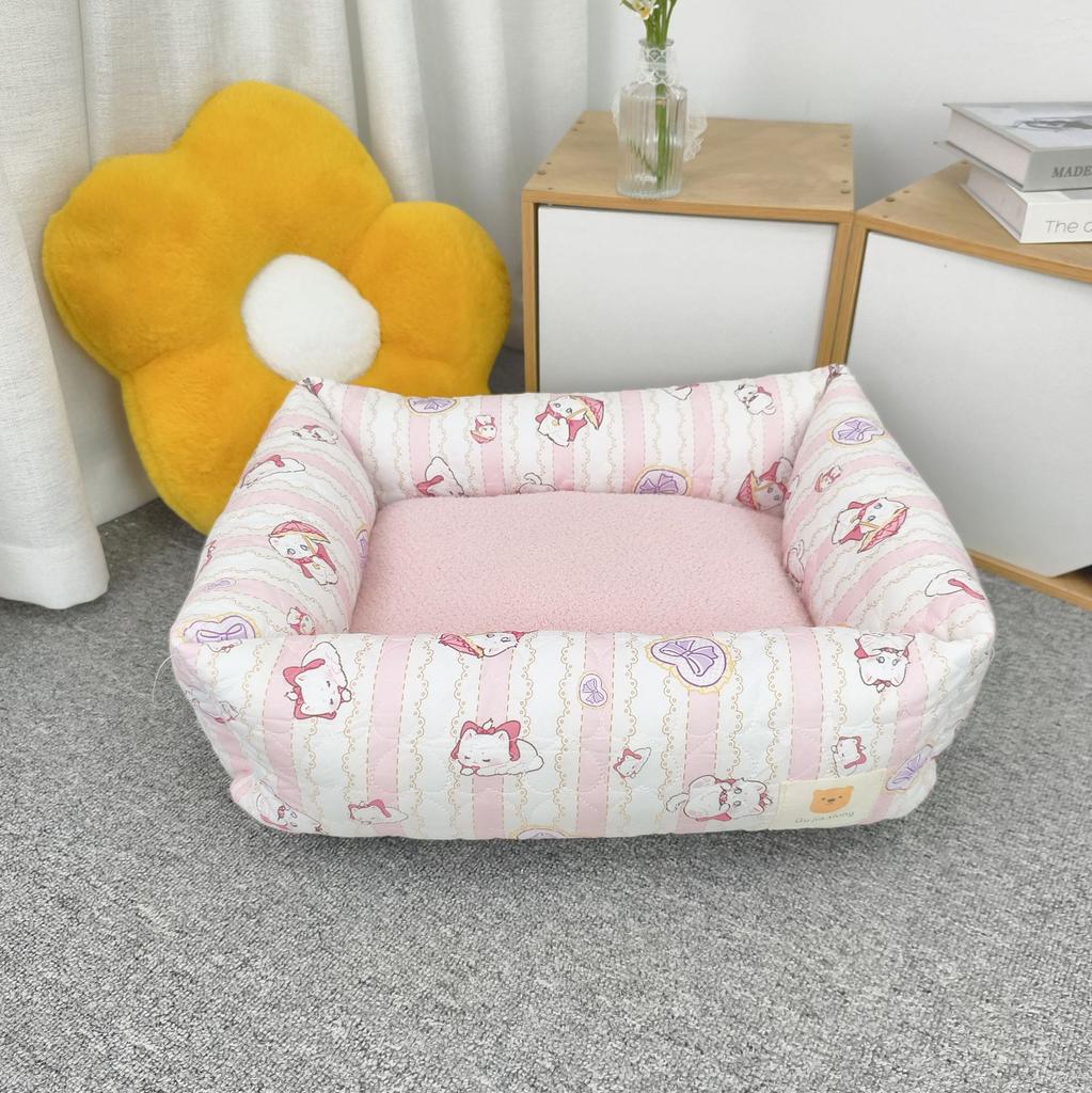 Zwinger Vier Jahreszeiten Universelles Hundebett Kleiner Hund Cartoon Bett Teddy Bigbear Klein Floral Sofa Katzennest Haustierbedarf