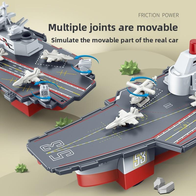 Aircraft Large Carrier Model With Water Spray Childrens Educational Inertia Toys