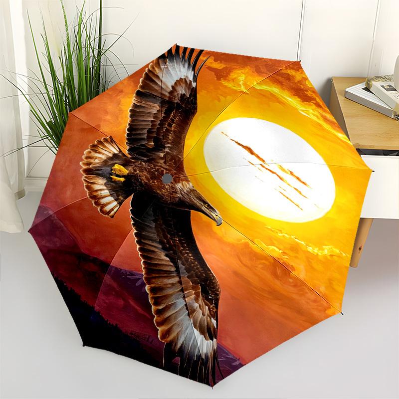 

Eagle, Sunset- Automatic Umbrella,Suitable for Men and Women, Outdoor Accessories, Suitable for Birthdays 0990b
