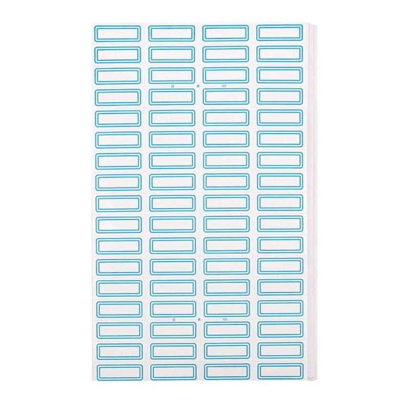 50 Sheets Writeable Labels Sticker Small Blank Sticker for Envelopes File Folders Jars Boxes School Office Kitchen