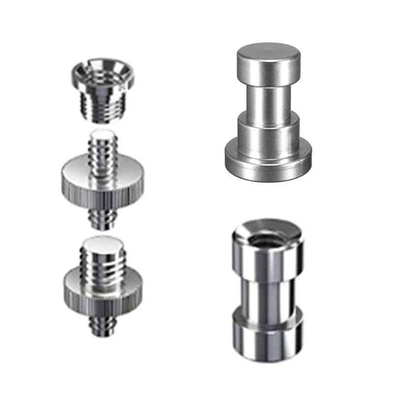 Adapter 3/8″ Stecker Auf 1/4″ Buchse – Für Kamerastativ, Kopf & Zubehör, Edelstahl