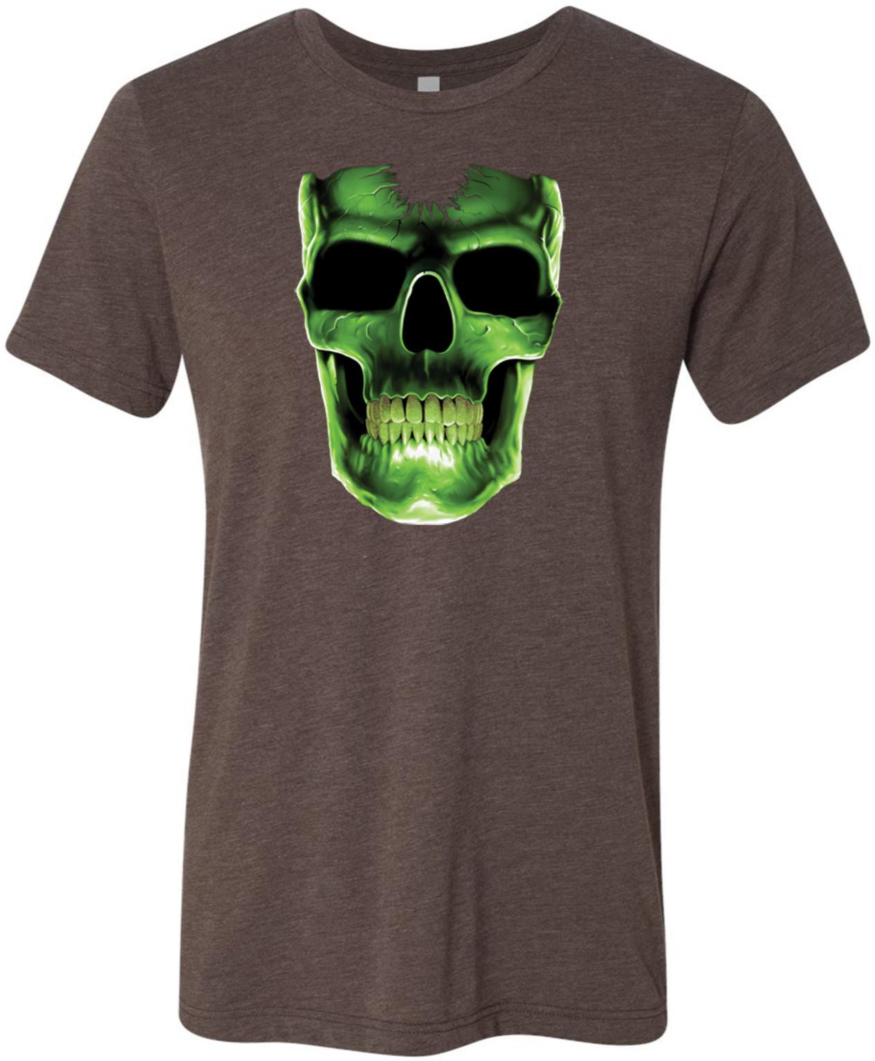 Buy Cool Shirts Halloween T-shirt Glow Bones Tri Blend Tee S разноцветный