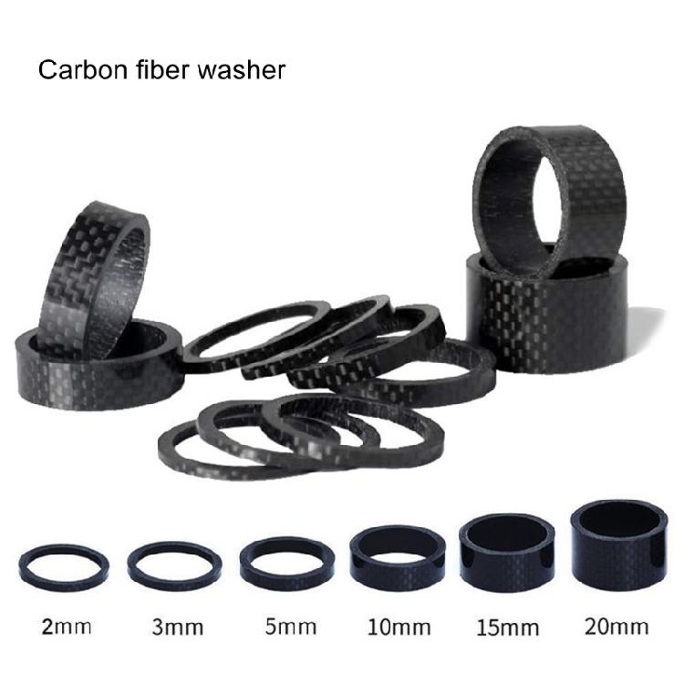 11pcs Professional Grades Headsets Spacers Collapse Mountain Bike Fork Spacers for Strengthen Bike Steering Stability
