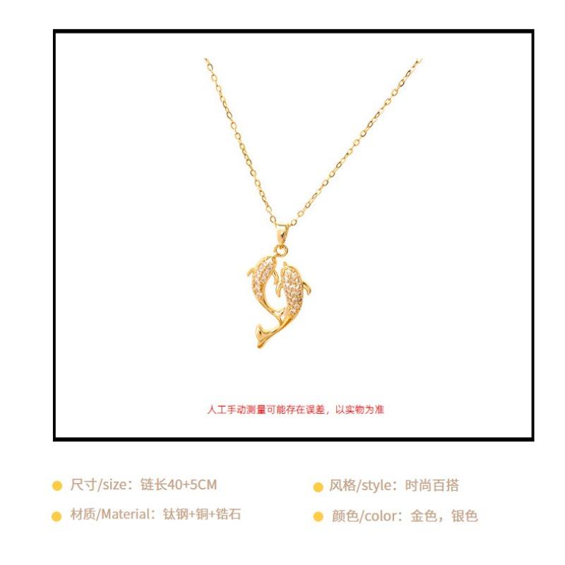 Women S Pisces Zircon Inlaid Clavicle Chain Luxury Simple Versatile Necklace With You For Life