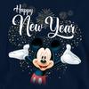 Disney Childrens/Kids Frohes Neues Jahr Mickey Mouse Firework Pullover Hoodie