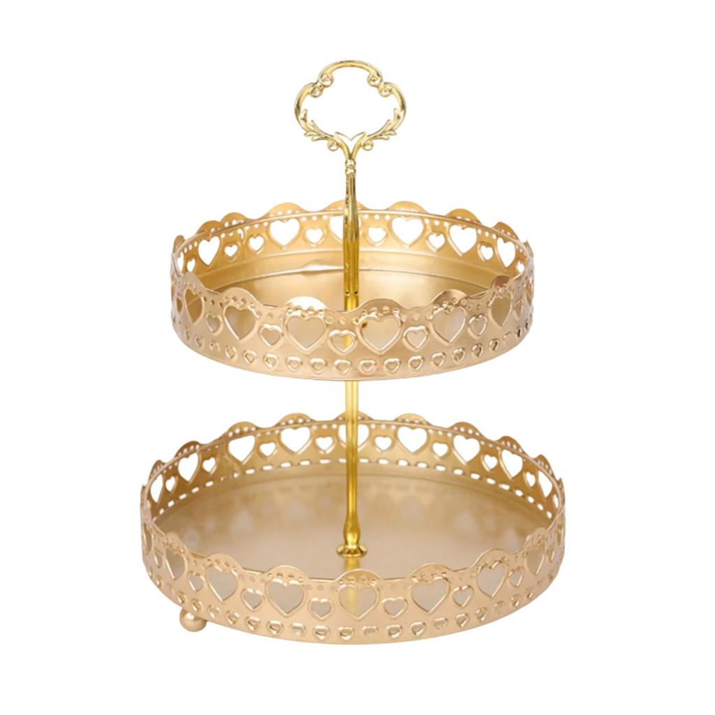 Soporte de Cesta de Frutas y Verduras de 2 Niveles para Encimera de Cocina Ahorro de Espacio Bandeja de Almacenamiento de Snacks Plato Soporte para Caramelos