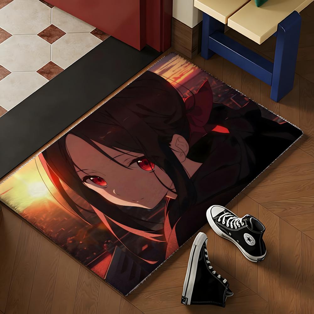 K-kaguya-sama Love Is War Anime Floor Mat Soft Flannel Rug Non-Slip Absorbent Mat For Bathroom Bedroom Home Decor