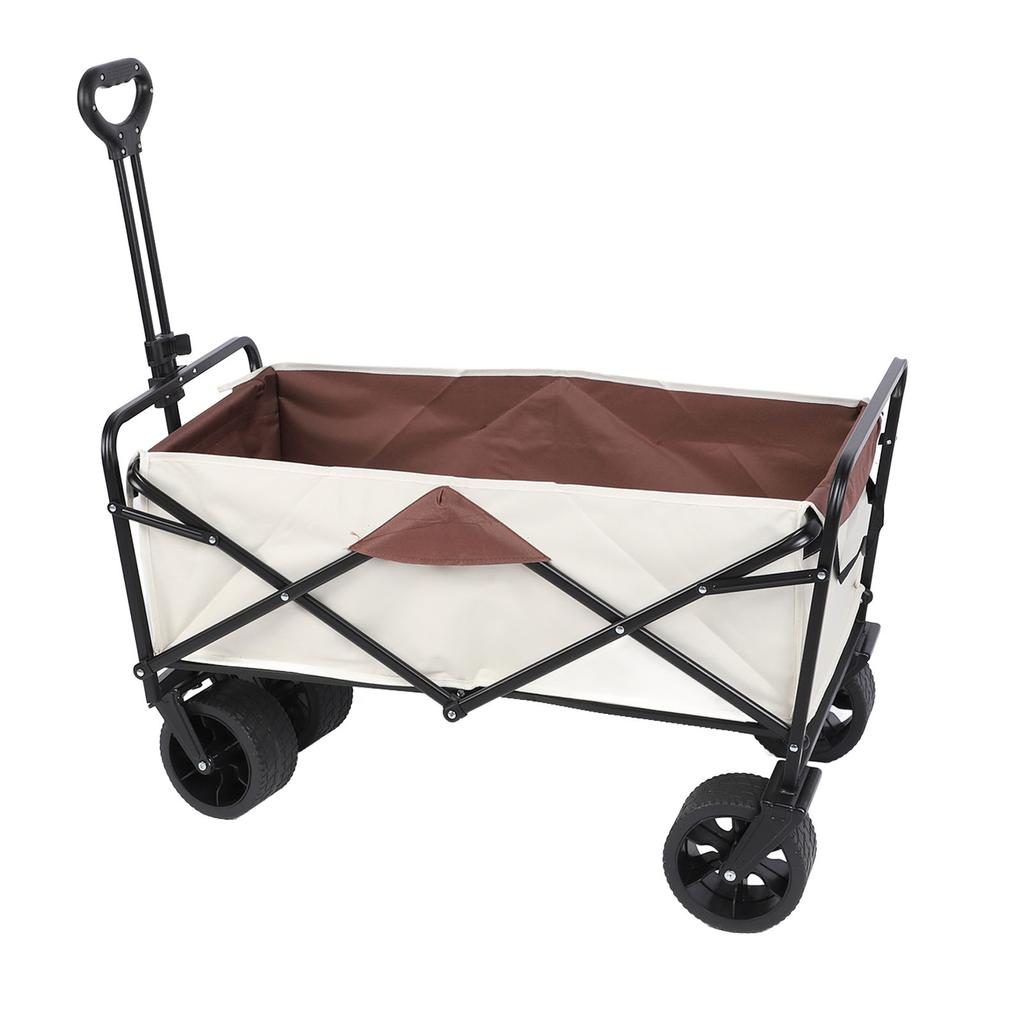 Faltbarer Campingwagen 150L Große Kapazität Verstellbarer Griff Hohe Tragfähigkeit Strandwagen