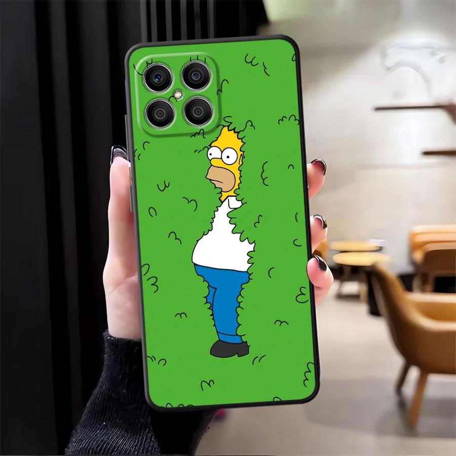 

Case for Honor 8X X9a X7 70 200 400 Lite X5b Magic5Lite X8 90 X6 Black Soft Phone Cover Funny Homer Simpson Honor X6a