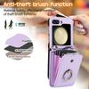 Crossbody Leather Cards Solt Wallet Bag Case For Samsung Galaxy Z Flip 7 6 5 4 5G Flip5 Finger Ring Holder Lanyard Pocket Cover