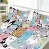 Adorable Lovely Cat-Themed Bed Cover Stylish Cat-Themed High-Definition Digital Print Bed Cover Set Adorable Lovely And Home