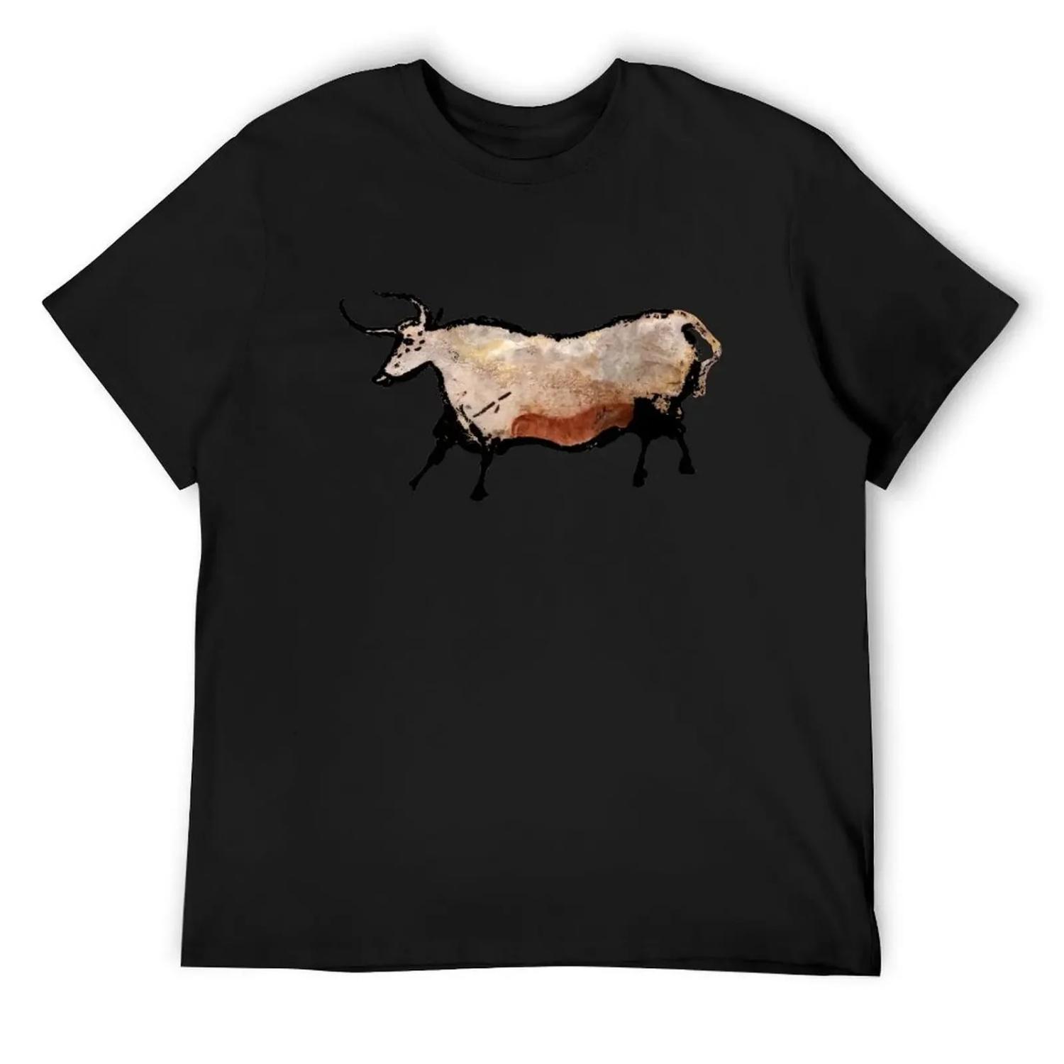 Lascaux Bull T-Shirt anime tshirt Clothing plain baggy shirts designer t shirt men XXXXXL разноцветный