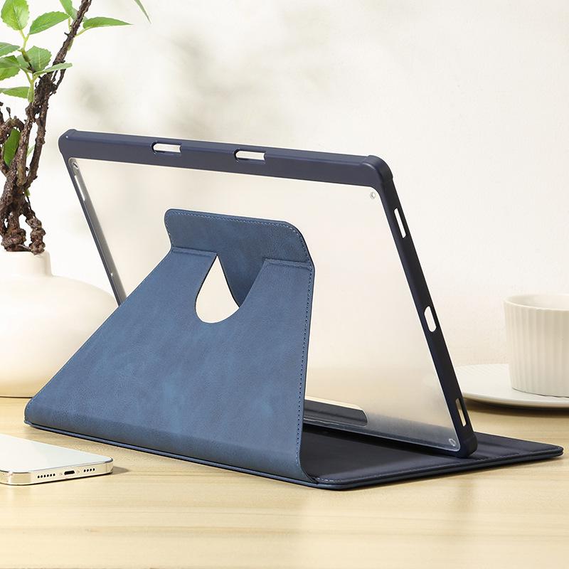 Capa Giratória de Couro para Samsung Galaxy Tab S9/S9+ - Capa Protetora Não Magnética para Tab S9+/S9FE+