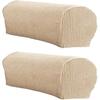 LINGXIYA Set of 2 Sofa Armrest Cover, Soft Stretch Arm Cover for Recliners Sofas Chairs,Couch Furniture Armrest Protector Covers