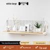 Punch-Free Wall Shelf: Cosmetic Storage with Key Hanger Hooks for Bedroom/Bathroom.