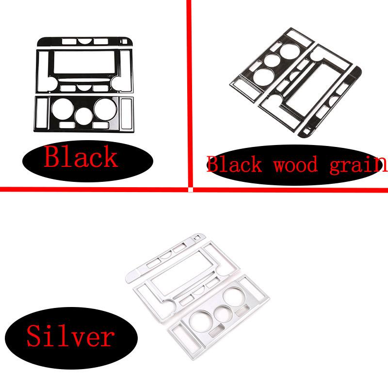 For Land Rover Discovery 3 LR3 2004-2009 ABS Car Central Control Mode Button Frame Decoration Sticker Car Accessories