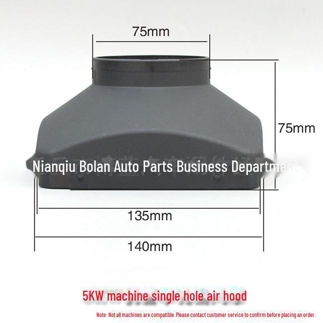 Black Plastic Air Outlet Cover for Parking Heater - Single, Double, and Four Hole Options