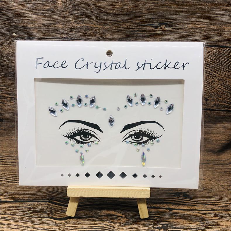 

2020 Новые DIY Маскарадные лица Алмазные и акриловые наклейки для бровей