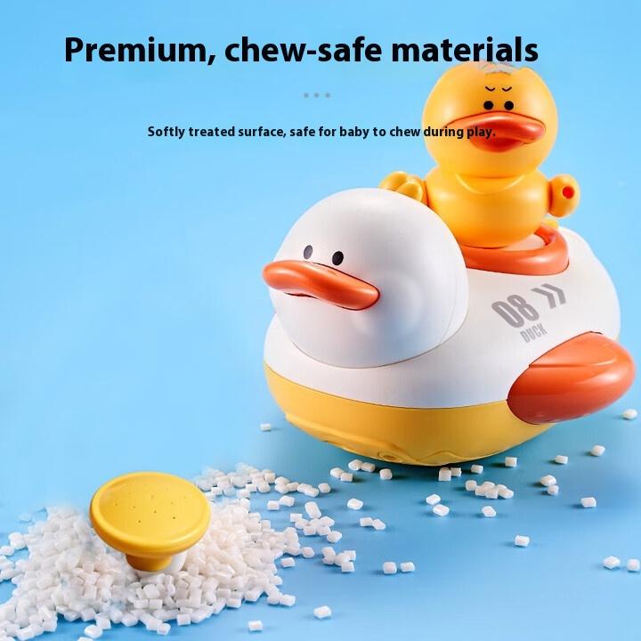 Baby Bath Toys, Children's Shower Electric Bath, Baby Bathroom Bath Bath Play Toys, Sealed Waterproof Little Yellow Duck 5-piece Set