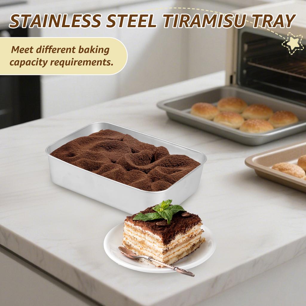 Stainless Steel Bread Loaf Pan with Lid Cake Mould Rectangle Loaf Pan Multipurpose Baking Bakeware for Baking Bread Party