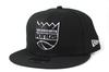 New Era 9FIFTY Snapback Cap Black and White NBA Western Conference Sacramento Kings