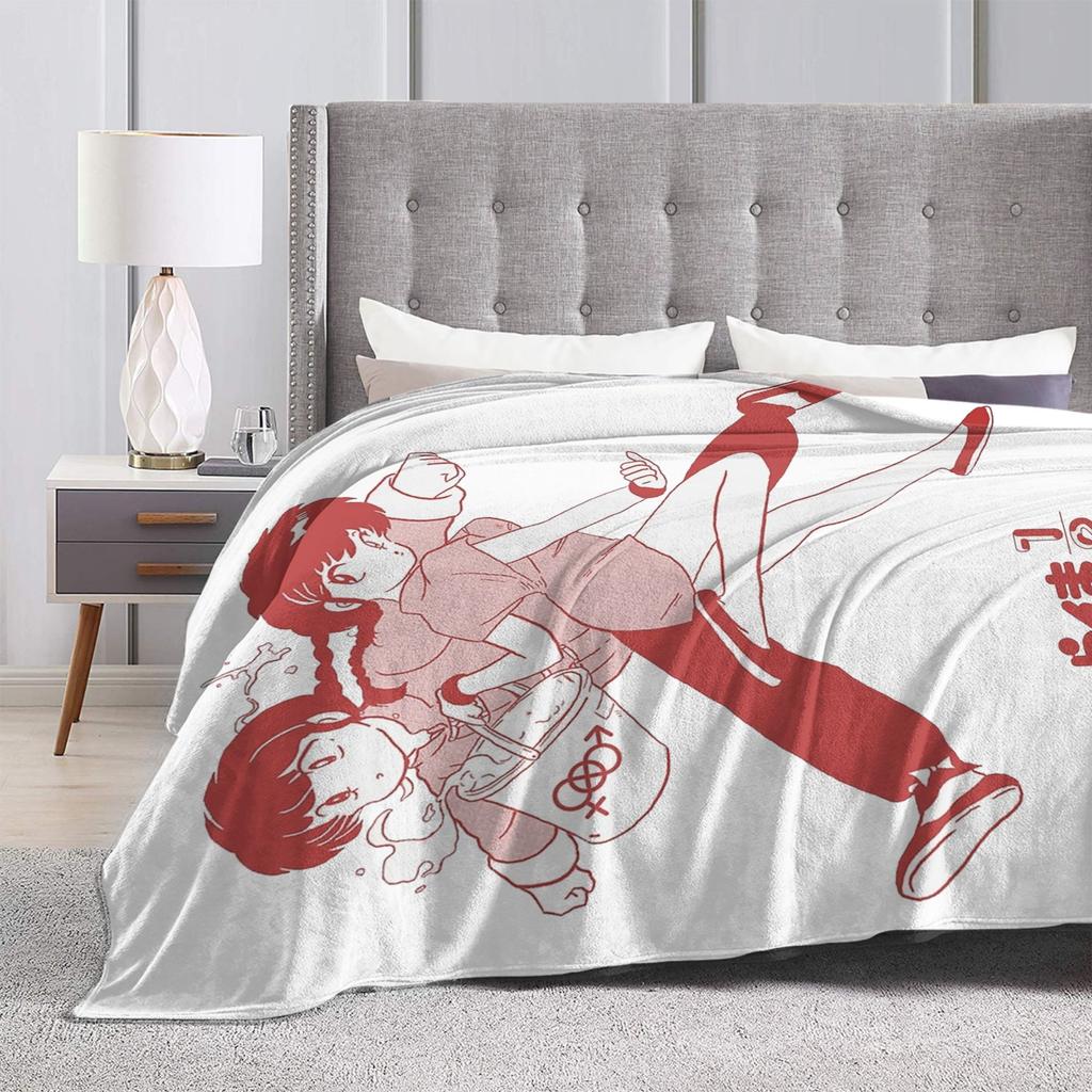 Ranma 1/2 Japanese Anime Blanket Fleece Spring/Autumn Multifunction Lightweight Throw Blankets for Bed Bedroom Rug Piece