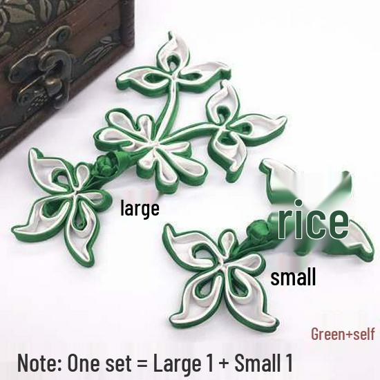 Ręcznie robione guziki Żabki 3D: Retro Kwiatowy Cheongsam Garnitur Tang Dekoracja