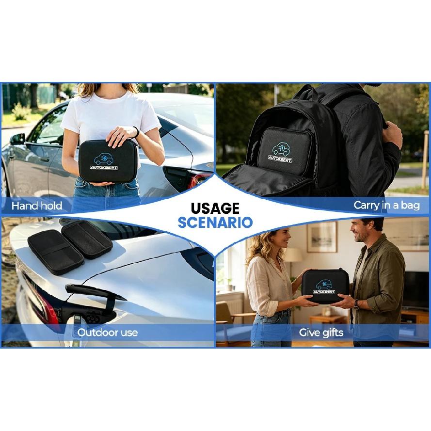 Adapter Case for Tesla CCS1 J1772 to NACS EVA Charger Protective Organizer Portable Travel Bag Electric Car Charging Accessories