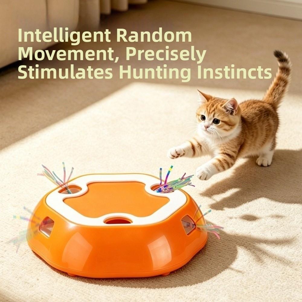 Intelligentes Elektrisches Teleskop-Scheiben-Katzen-Spielzeug Whack-A-Mole Interaktives Katzen-Spielzeug Kätzchen-Spielzeug