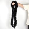 DIY 50Grams Marabou Turkey Feathers Boa for Crafts Needlework Shawl Party Scarf Carnival Costume Wedding Plumes Decoration 2Yards