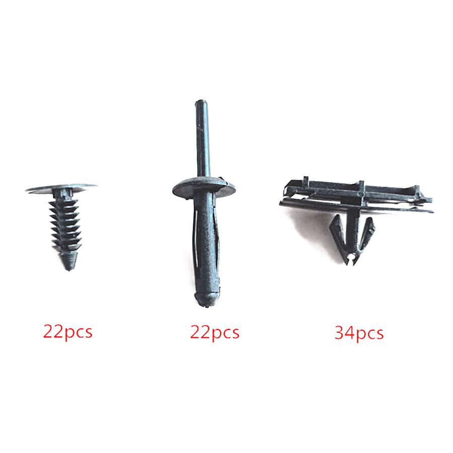 78x Car Push Retainer Pin Rivet Fasteners Clips Kit for 2007-17 Jeep Wrangler JK