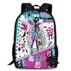 Monster High Unisex 15in Backpack Ergonomic Support Oxford Fabric Schoolbag