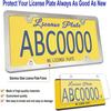Plate Frame Cover Kit- Clear Flat Plate Cover & Stainless Steel Car Tag Holder,