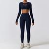 Guangzhou Zechuang Clothing Co., Ltd. Fashion Fall and Winter Skinny Yoga Clothes Nude Feel Quick-Drying Sports Suit Slim Looking