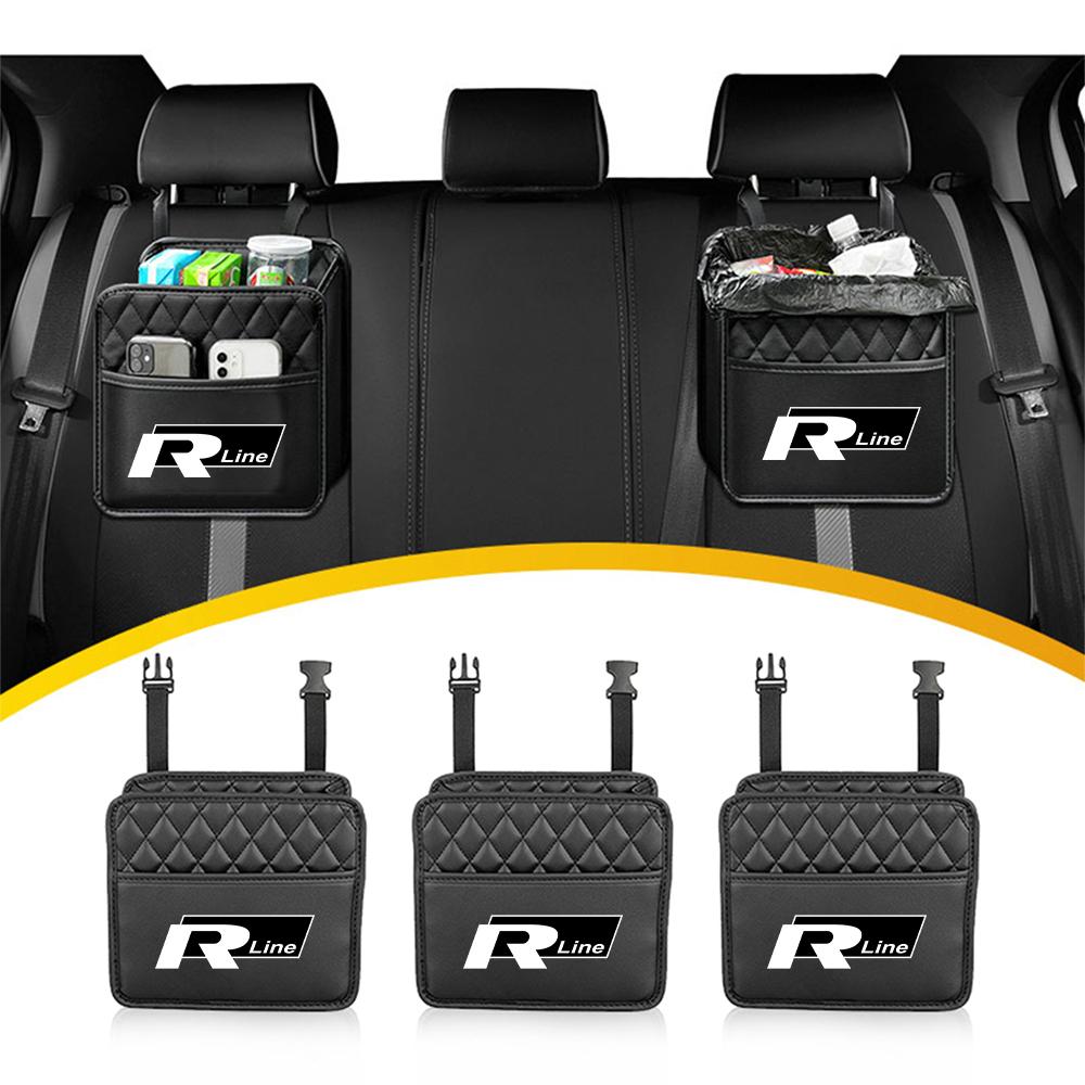 For Volkswagen  A1 Car Back Seat Organizer Hanging Automatic Storage Pocket for Volkswagen VW RLINE GOLF POLO PASSAT B5 Beetle Tiguan T-ROC Touareg