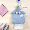 Cartoon Fabric Tissue Bag Hanging Tissue Box Cute High-value Household Tissue Storage Bag