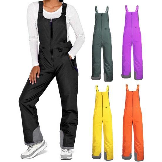 Zateplené lyžařské kalhoty Unisex Vodotěsné lyžařské kalhoty s laclem se zapínáním na zip Větruodolné zimní snowboardové kalhoty pro muže ženy