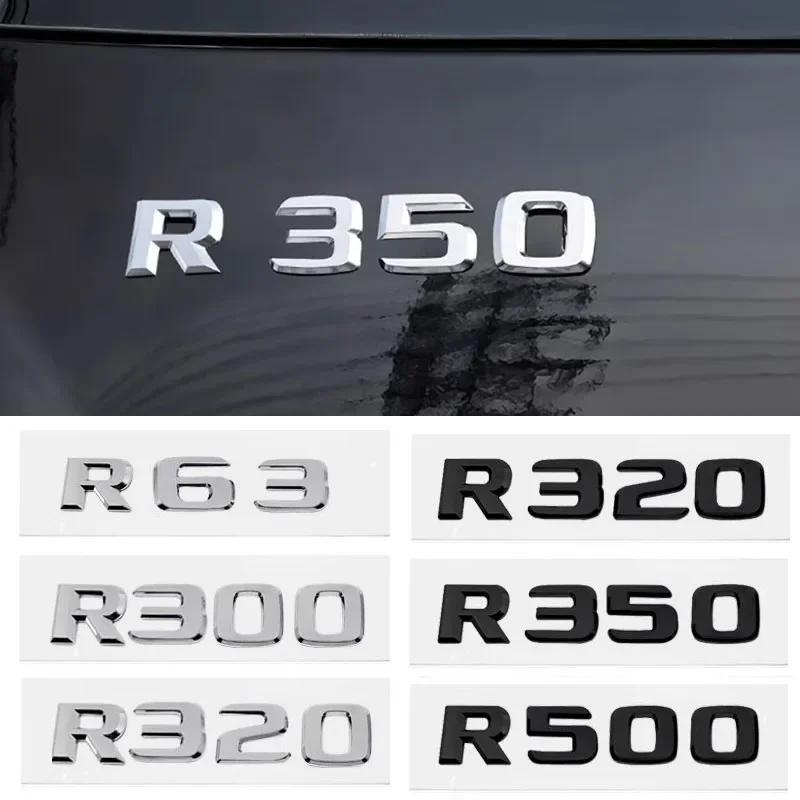 ABS Car Rear Sticker Alphabet Trunk Badge Decal Exterior for Mercedes Benz R63 R300 R320 R350 R500 R Class 3D Emblem Accessories