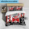 3PCS Football Athletic  Bedding set,Ideal for1pc Duvet Cover And 2pcs Pillowcases Perfect for Christmas gift,Ideal for Bedroom, Dormitory