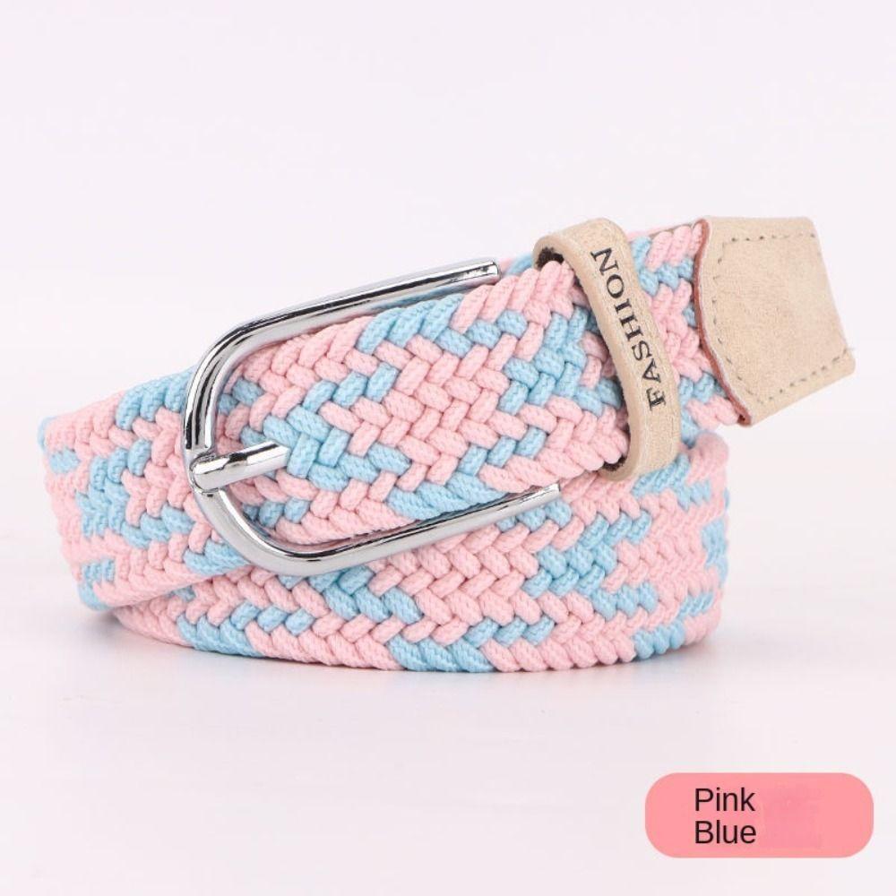 Elastic Canvas Belt Popular Waistband Fashion Loose Belt Men